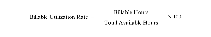 Billable Utilization Rate Formula
