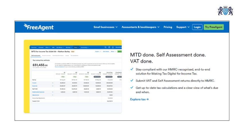 FreeAgent as an Accounting Software